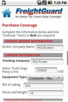 FreightGuard Insurance capture d'écran 3