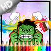 Coloring Big Green Hero For Kids