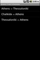 Greece Train Schedules Poster