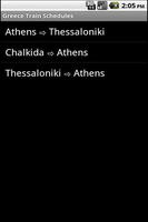 Greece Train Schedules Affiche