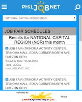 PhilJobNet screenshot 2