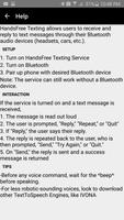HandsFree Texting स्क्रीनशॉट 2