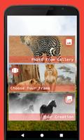 Wild Animal Photo Frame โปสเตอร์