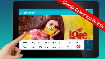 Write 3D Text on photos, Picture Add Text to Photo screenshot 1