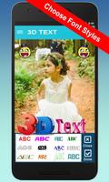 Write 3D Text on photos, Picture Add Text to Photo screenshot 2