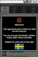 Radio for Sweden (free app) poster