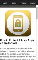 Phone Lock Your App Tip poster