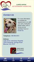 برنامه‌نما Lake Anna Veterinary Hospital عکس از صفحه