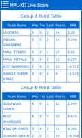 MPL Live Score Ekran Görüntüsü 3