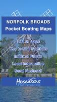 Norfolk Broads Tourist Map الملصق