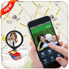 Localizador de localização de números móveis GPS ícone