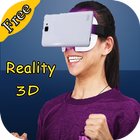 3D glasses Reality simulated icône