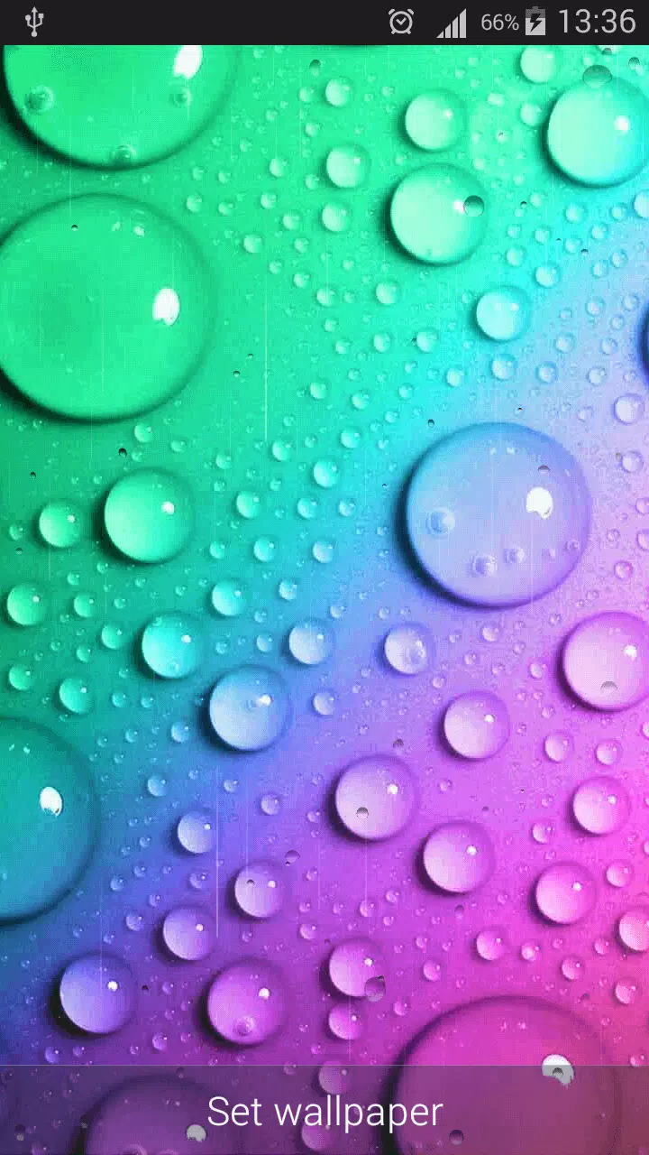Android İndirme için Renk Yağmur Duvar Kağıdı APK