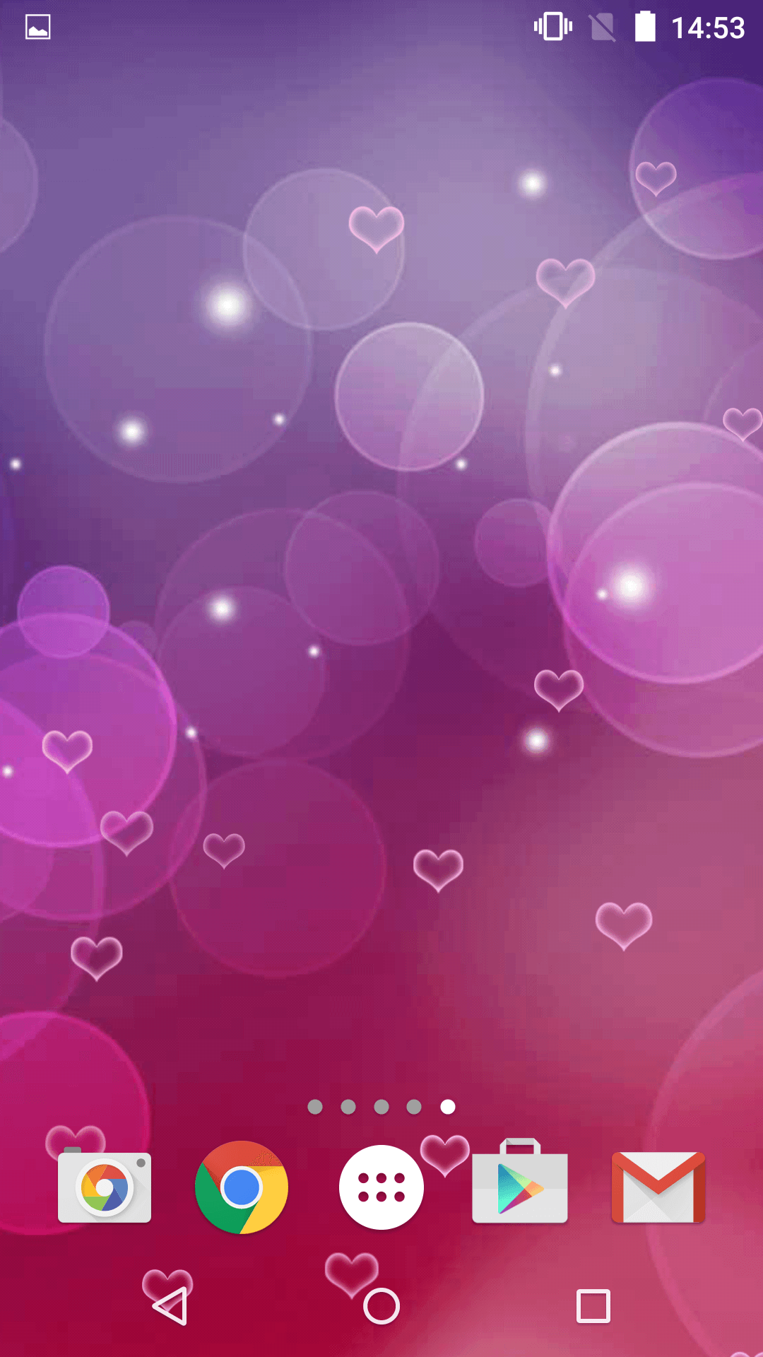 Purple Hearts and Diamonds Phone Live Wallpaper - free download