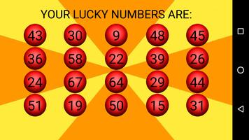 Lottery Numbers Generator ảnh chụp màn hình 3