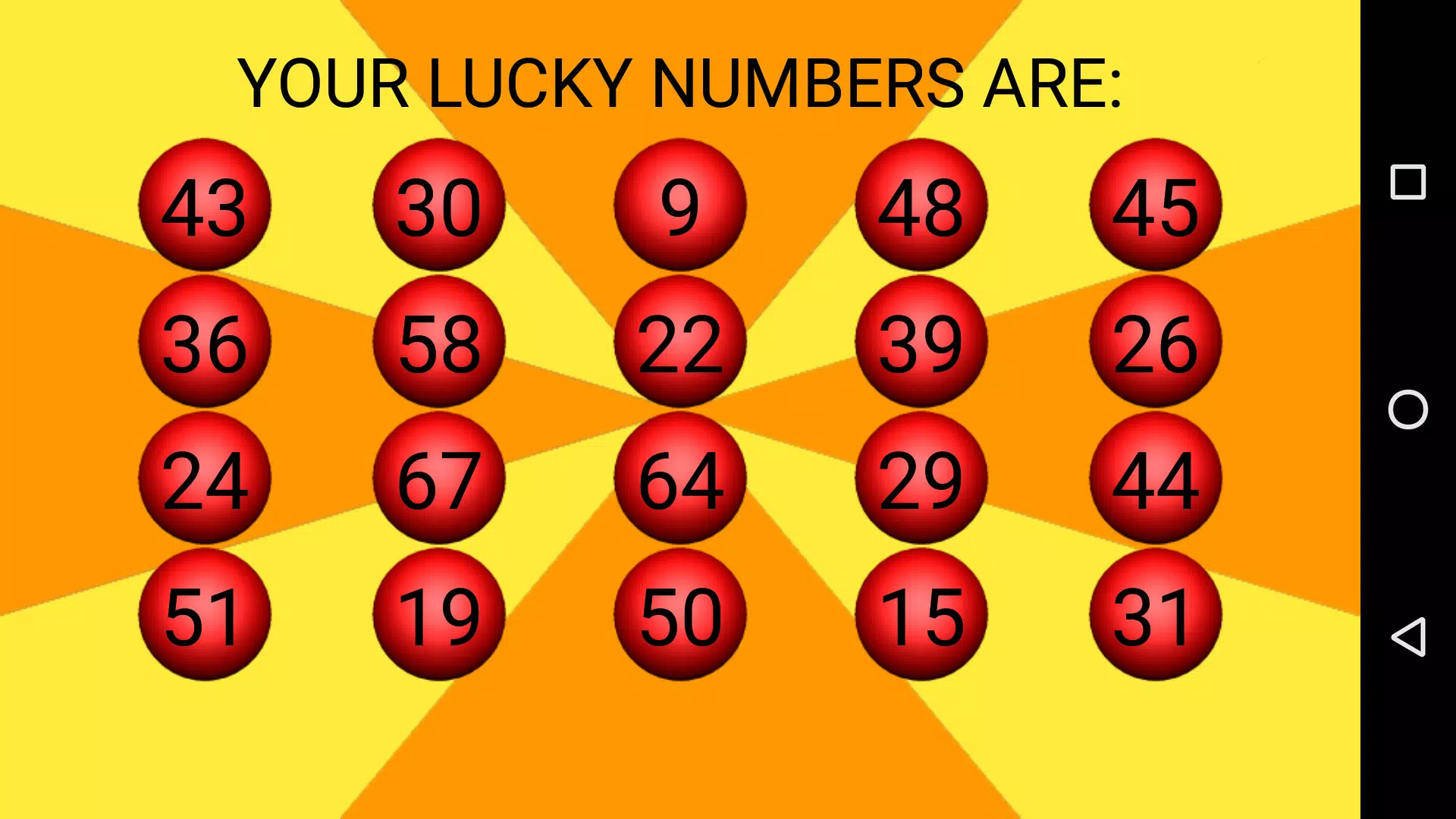 Lottery Numbers Generator APK for Android Download
