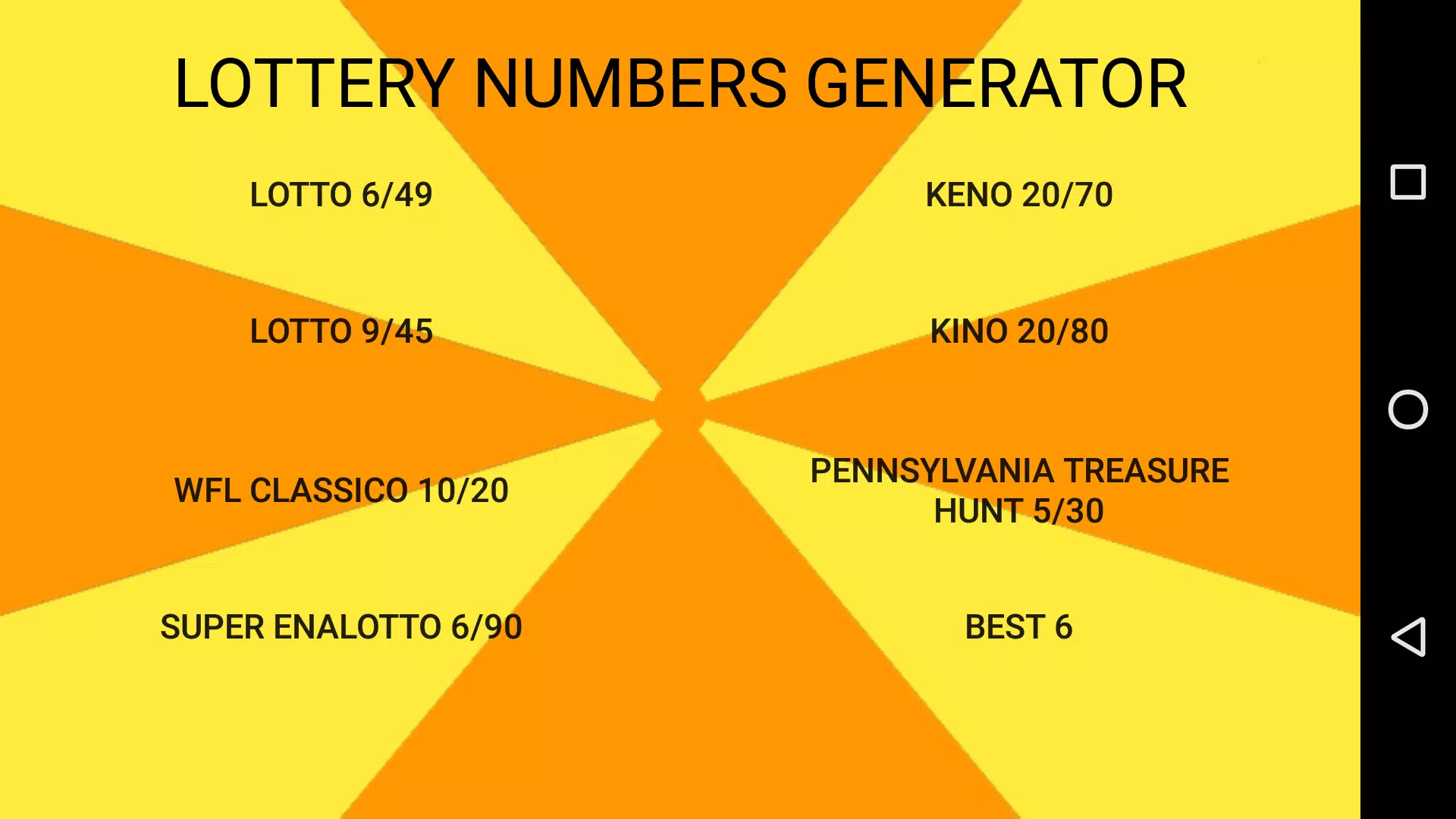 Lottery Numbers Generator APK for Android Download