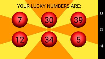 Lottery Numbers Generator اسکرین شاٹ 1