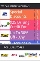 Car Rental Coupons Affiche