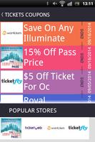 Cheap Tickets Coupons Affiche