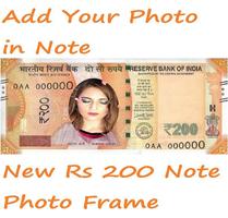 Rs 200 note photo frame Affiche