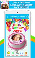 HD Photo on birthday cake with effects screenshot 1