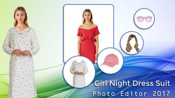 Girl Night Dress Suit Photo Editor 2017 स्क्रीनशॉट 1