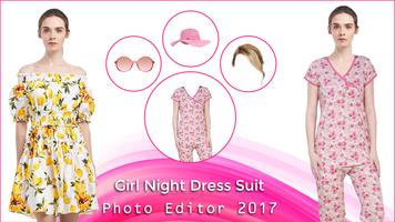 Girl Night Dress Suit Photo Editor 2017 imagem de tela 3