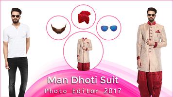 Man Dhoti Suit Photo Editor 2017 পোস্টার