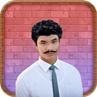 Man Mustache and Hairstyle আইকন