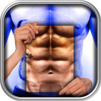 Six Pack With Chest Photo Editor -Abs Workout 2019 Affiche