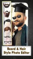 Beard & Hair Style Photo Editor syot layar 1