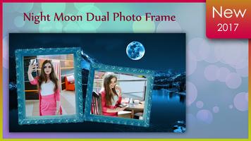 Night Moon Dual Photo Frame Screenshot 3