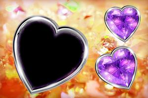 Diamond Love Photo Frames الملصق