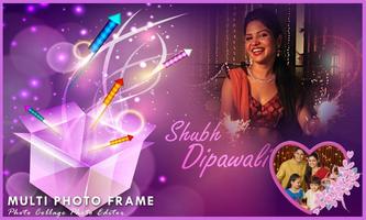 برنامه‌نما Diwali Multi Photo Frames عکس از صفحه