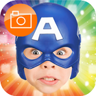 Superheroes Mask Photo Sticker biểu tượng