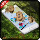 Lions on screen | Prank app icône
