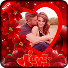 Romantic photo frame photo editor | photo mixer icône