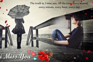Miss You Photo Frame Editor Affiche