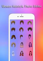 برنامه‌نما Woman Hairstyle Photo Editor عکس از صفحه