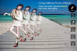 Crazy Mirror Photo Effect पोस्टर