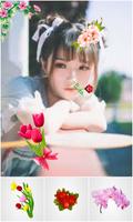 Beautiful Flower Photo Sticker постер