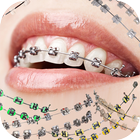 Braces on teeth Photo editor-icoon