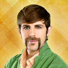 barba y bigote fotomontaje icono