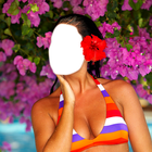 bikini fotomontaje icono