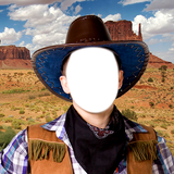 Cowboy Photo Montage ikon