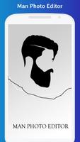 Man Photo Editor : Beard, Mustache, Hair Style الملصق