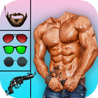 Men Body Builder Photo Editor : SixPack tattoo App icône