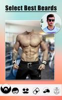 Men Body Builder Photo Editor : SixPack tattoo App capture d'écran 1