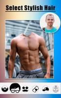 Men Body Builder Photo Editor : SixPack tattoo App capture d'écran 3